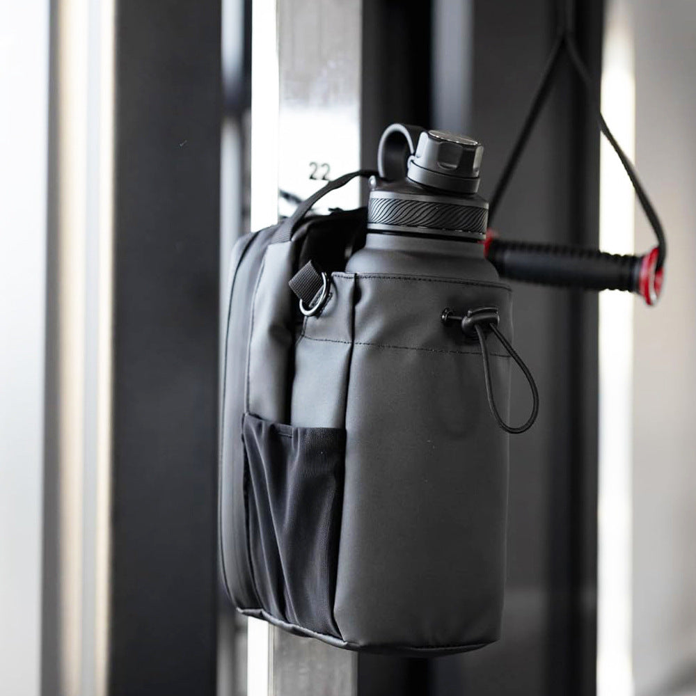 Magnetic Gym Bag Huge Capacity Magnetic Carrier Pouch with Phone Pocket Portable Water Bottle Pouch Cross Body Accessories Bag