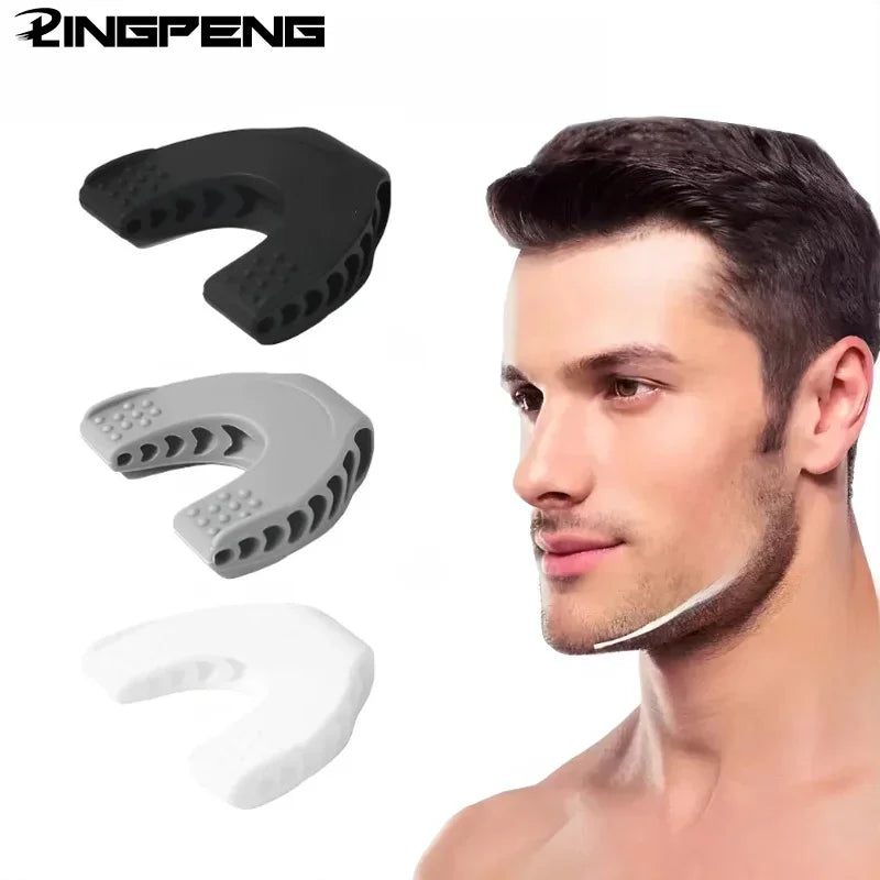 U Shape Jaw Exerciser New Facial Pop N Go Mouth Jawline Face Fitness Muscle Chew Ball Bite Breaker Training Equipment