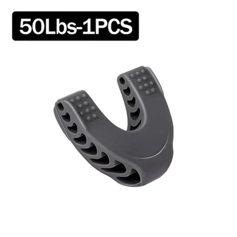 U Shape Jaw Exerciser New Facial Pop N Go Mouth Jawline Face Fitness Muscle Chew Ball Bite Breaker Training Equipment